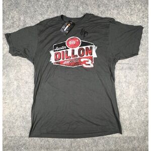 Nascar Austin Dillon Shirt #3 AAA Autograph - Gray Sz Large